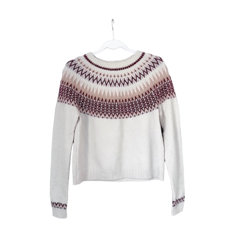 ONLY Cozy Festive Pullover Knit Jacquard Sweater